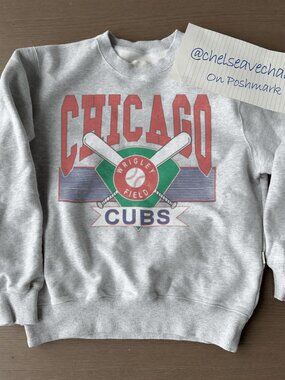 Vintage Chicago Cubs Baseball Sweatshirt , MLB Chicago Cubs World Series Shirt